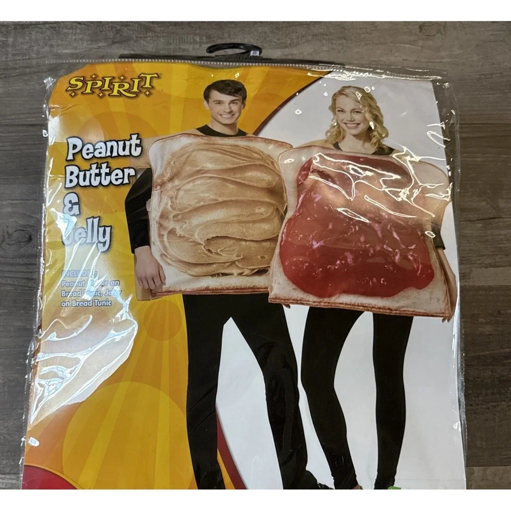 Spirit Halloween Peanut Butter & Jelly Adult OSFM Couples Costume (NEW)
